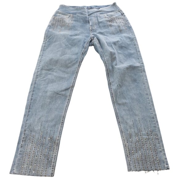 CT1482 Ethyl No Button Studded Straight Jean - Picture 1 of 8